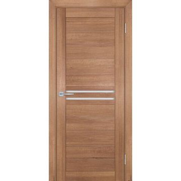 Межкомнатная дверь экошпон Мариам Техно-739 миндаль стекло сатинат белый