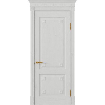 Межкомнатная дверь массив дуба Viporte Флоренция бьянко глухая