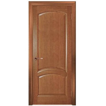 Межкомнатная дверь шпон Соло тёмный анегри глухая