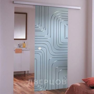 Стеклянная раздвижная дверь Линда