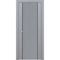 Межкомнатная дверь эмаль Ofram Линнея 3 серая с молдингом глухая