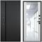 Входная дверь Пиано чёрный кварц панель зеркало Maxi манхеттен