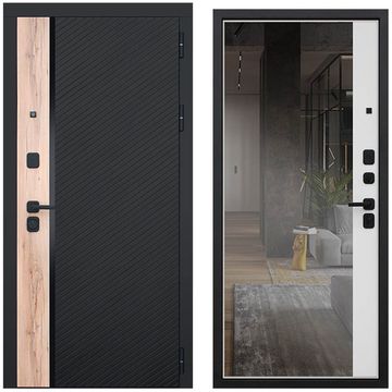 Входная дверь Фрегат дуб галиф натур с зеркалом внутри