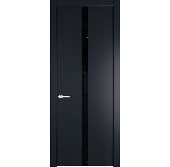 Межкомнатная дверь эмаль Profil Doors 1.8P нэви блу остеклённая