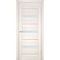 Фото межкомнатной двери экошпон Мариам Техно-742 сандал бежевый стекло сатинат белый