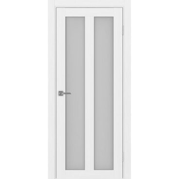 Межкомнатная дверь экошпон Турин 521.22 белый лёд остеклённая
