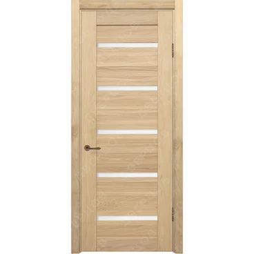 Межкомнатная дверь массив дуба без сучка Дверцов Соларино остеклённая