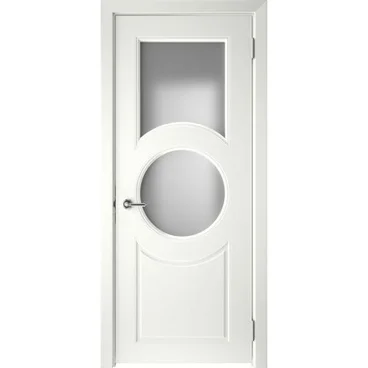 Межкомнатная дверь эмаль Блэйд-8 белая со стеклом