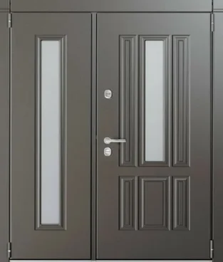 Входная двустворчатая дверь Snegir HOME PP ЛКП Бруно SNG-1 ЛКП Бруно SNG-1