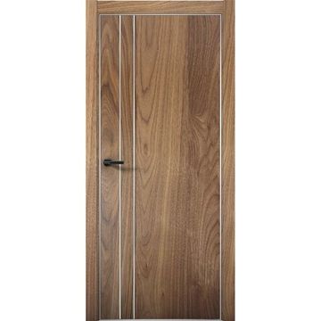 Межкомнатная дверь Плутоний 4 орех пекан глухая