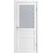 Фото двери экошпон Эмалит 3 белый со стеклом
