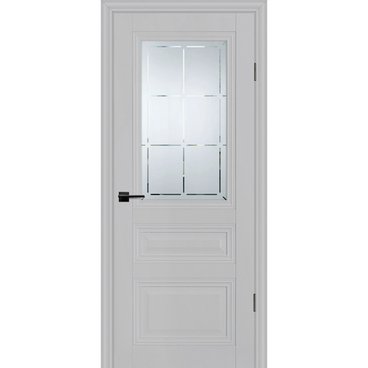 Межкомнатная дверь экошпон Profilo Porte PSC-39 агат остеклённая