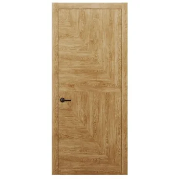 Межкомнатная дверь массив дуба Alvero Флэт-VI дуб натуральный глухая