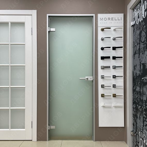 Межкомнатная стеклянная дверь АКМА Лайт стекло бесцветное матовое