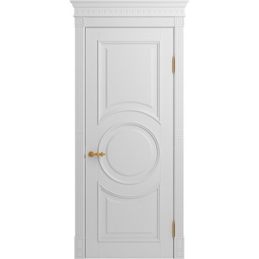 Межкомнатная дверь массив бука Viporte Лацио Амбиенте белая эмаль глухая