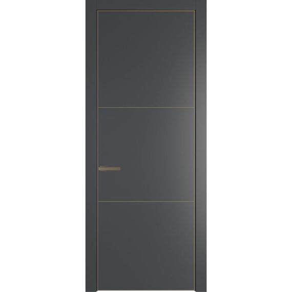 Межкомнатная дверь 13PA графит глухая