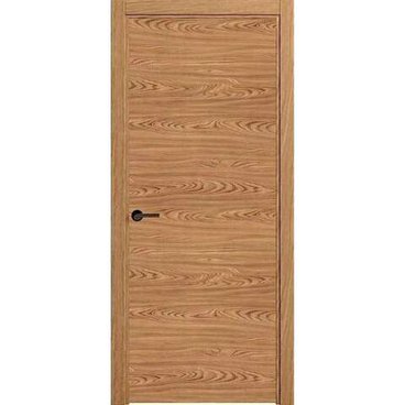 Межкомнатная дверь шпон Гладкая дуб натуральный глухая