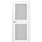 Межкомнатная дверь экошпон Турин 520.212 белый снежный остеклённая