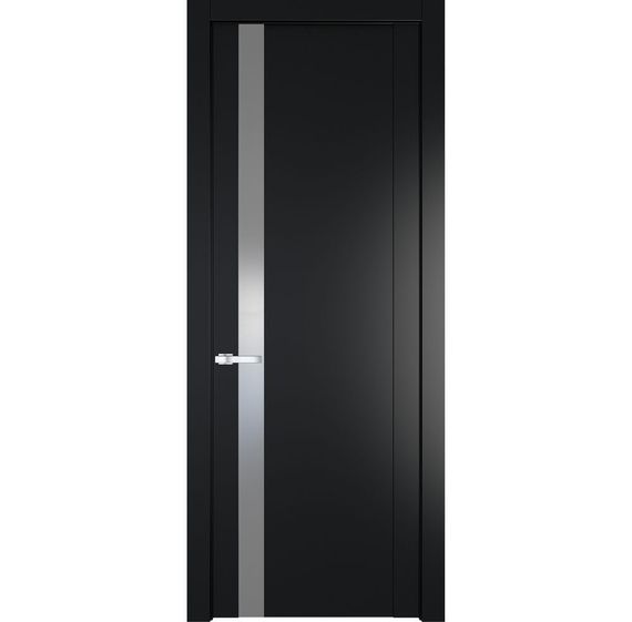Межкомнатная дверь 1.2P блэк остеклённая