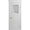 Межкомнатная дверь массив бука Viporte Лацио Амбиенте белая эмаль остекление 1