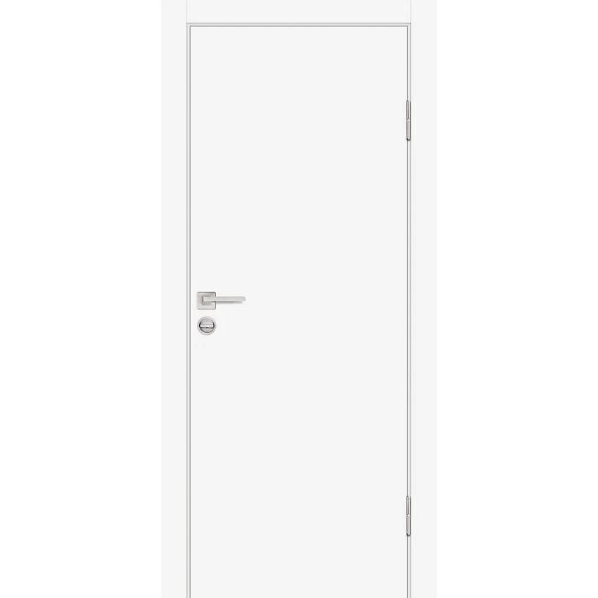 Фото межкомнатной двери экошпон Profilo Porte P-1 белая глухая кромка ABS в цвет полотна