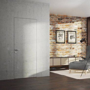 Скрытая дверь под покраску 0PE Invisible кромка ABS открывание на себя