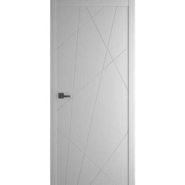 Межкомнатная дверь Porta ПТА-15B серая Shellac Grey чёрный лампас глухая