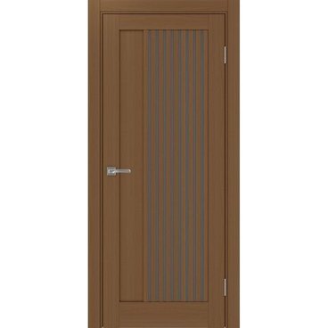 Межкомнатная дверь экошпон Турин 544.12 орех остеклённая