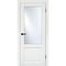 Межкомнатная дверь эмалит Классик 2 белый остеклённая