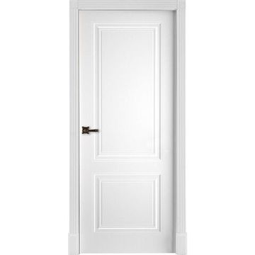 Межкомнатная дверь эмаль Богемия белая глухая