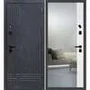 Входная дверь Осло бетон антрацит панель зеркало оптима макси
