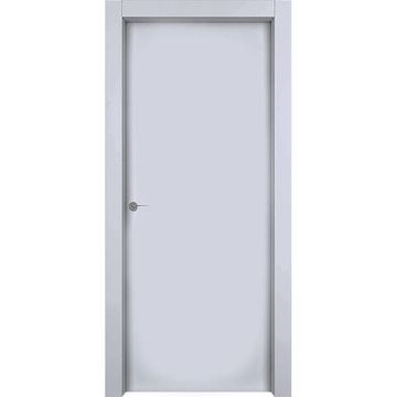Межкомнатная дверь эмаль 1001 RAL 7047 глухая