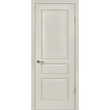 Межкомнатная дверь шпон Оливия ваниль глухая