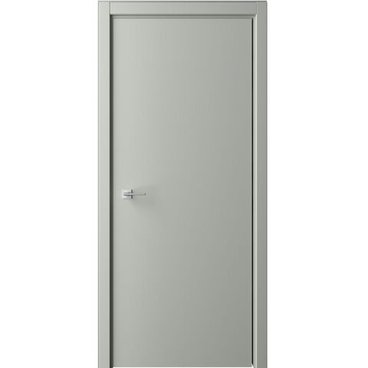 Межкомнатная дверь эмаль Флэт серая глухая