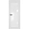 Фото межкомнатной алюминиевой двери Profil Doors AGP 1 белый матовый RAL 9003 стекло триплекс белый