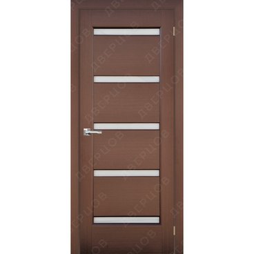 Межкомнатная дверь шпон Влада 2 венге остеклённая