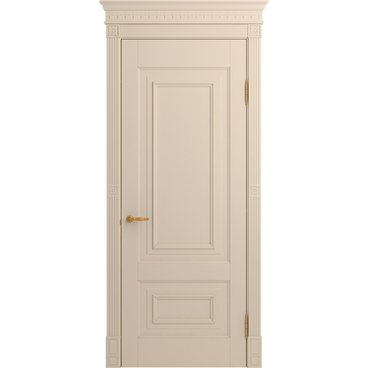 Межкомнатная дверь массив бука Viporte Неаполь ваниль глухая