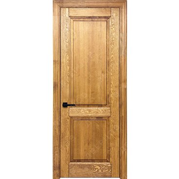 Межкомнатная дверь массив сосны Дверцов Ливорно глухая светлый орех