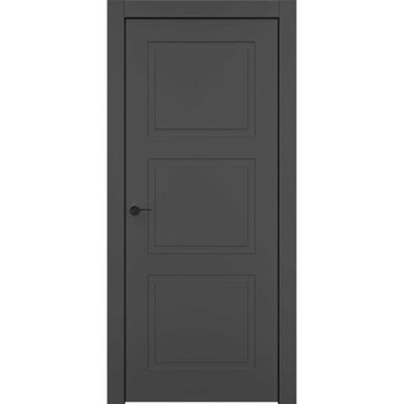 Противопожарная дверь Классика-33 чёрная эмаль EIS60