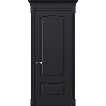 Межкомнатная дверь массив дуба Alvero Алина арабика глухая