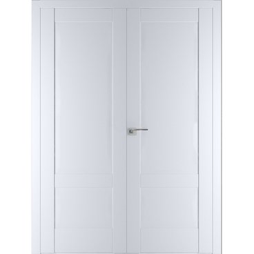 Двустворчатая распашная дверь Кобальт 28 магнолия глухая