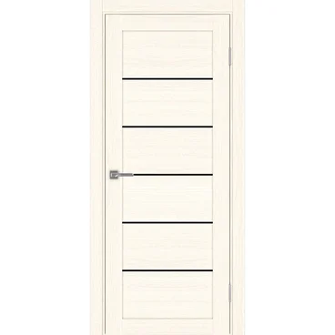 Межкомнатная дверь экошпон Турин 501АПП.1 ясень светлый с молдингом