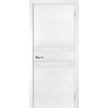 Межкомнатная дверь эмаль Текона Смальта 104 сапфир RAL 9003 остеклённая