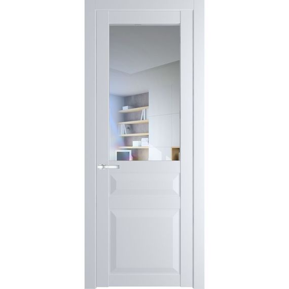 Межкомнатная дверь 1.5.3PD вайт остеклённая