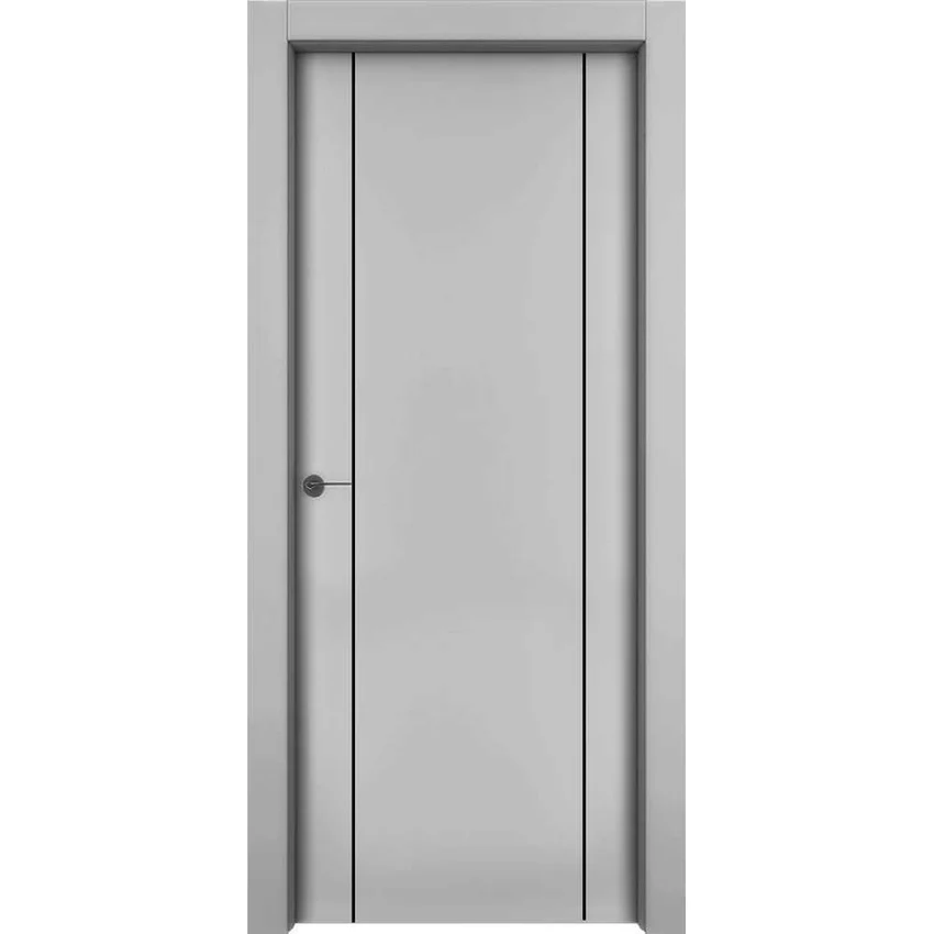 Межкомнатная дверь эмаль 1001 M2 серая глухая