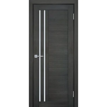 Межкомнатная дверь экошпон Мариам Техно-738 грей стекло сатинат белый