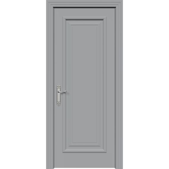 Фото межкомнатной двери эмаль Прованс серая глухая