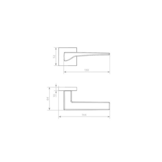Дверная ручка с антибактериальным покрытием Salvo чёрная матовая