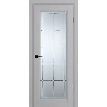 Межкомнатная дверь экошпон Profilo Porte PSU-35 агат остеклённая