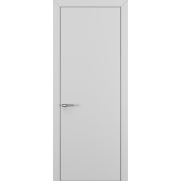 Межкомнатная дверь Квалитет К7 серая с алюминиевой кромкой